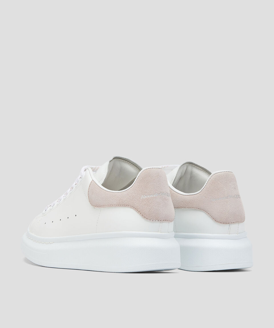 McQueen Tenis Casuales Con Plataforma Larry En Piel Blancos Mujer