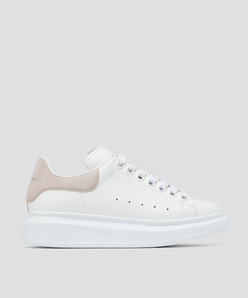 McQueen Tenis casuales con plataforma Larry en piel blancos Mujer