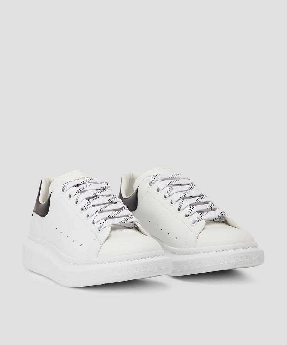 McQueen Tenis Casuales Con Plataforma Larry En Piel Blancos Hombre