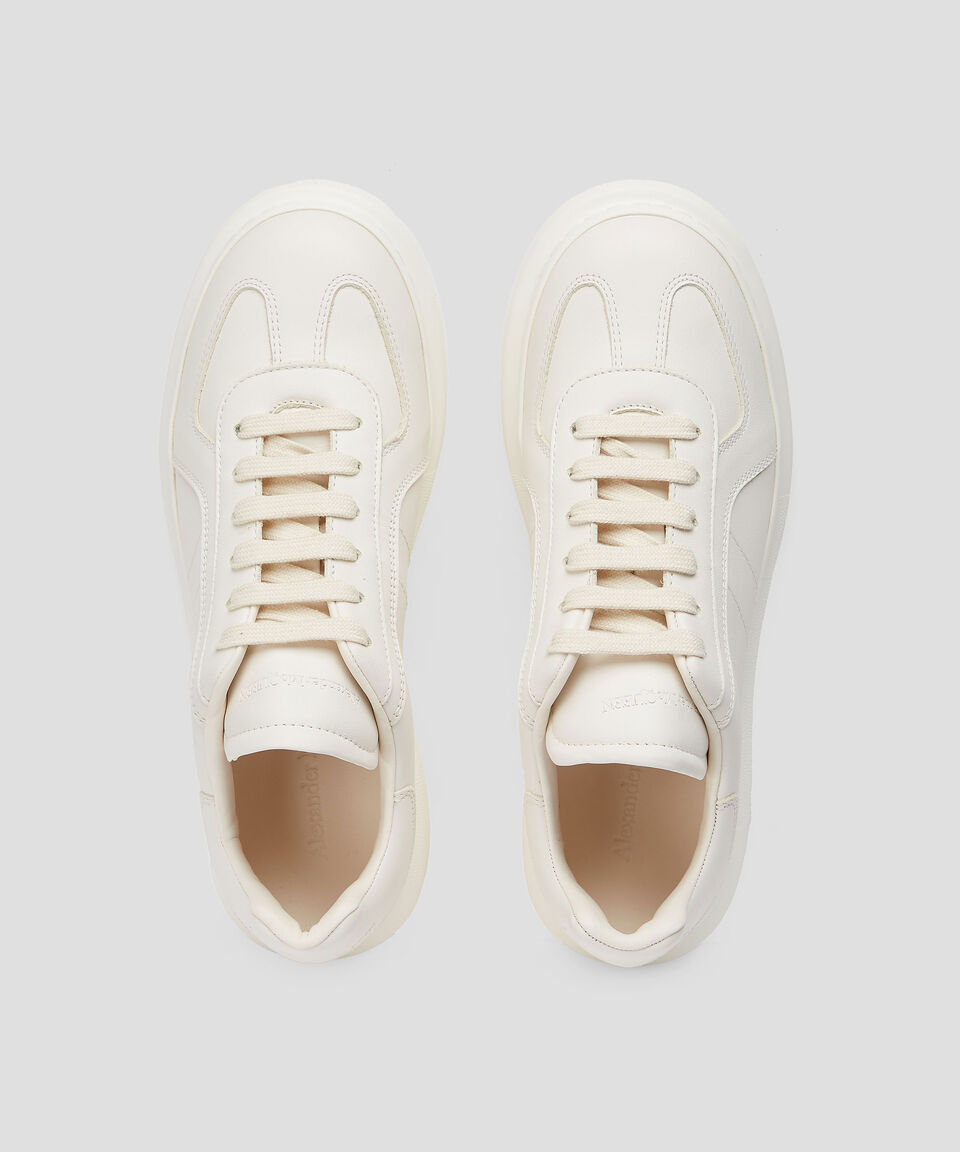 McQueen Tenis Casuales Con Plataforma Retro Trainer En Piel Vacuna Hombre