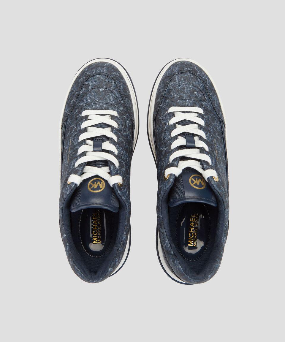 Michael Kors Tenis Casuales Con Plataforma Y Monogram Hayes Lace Up Mujer