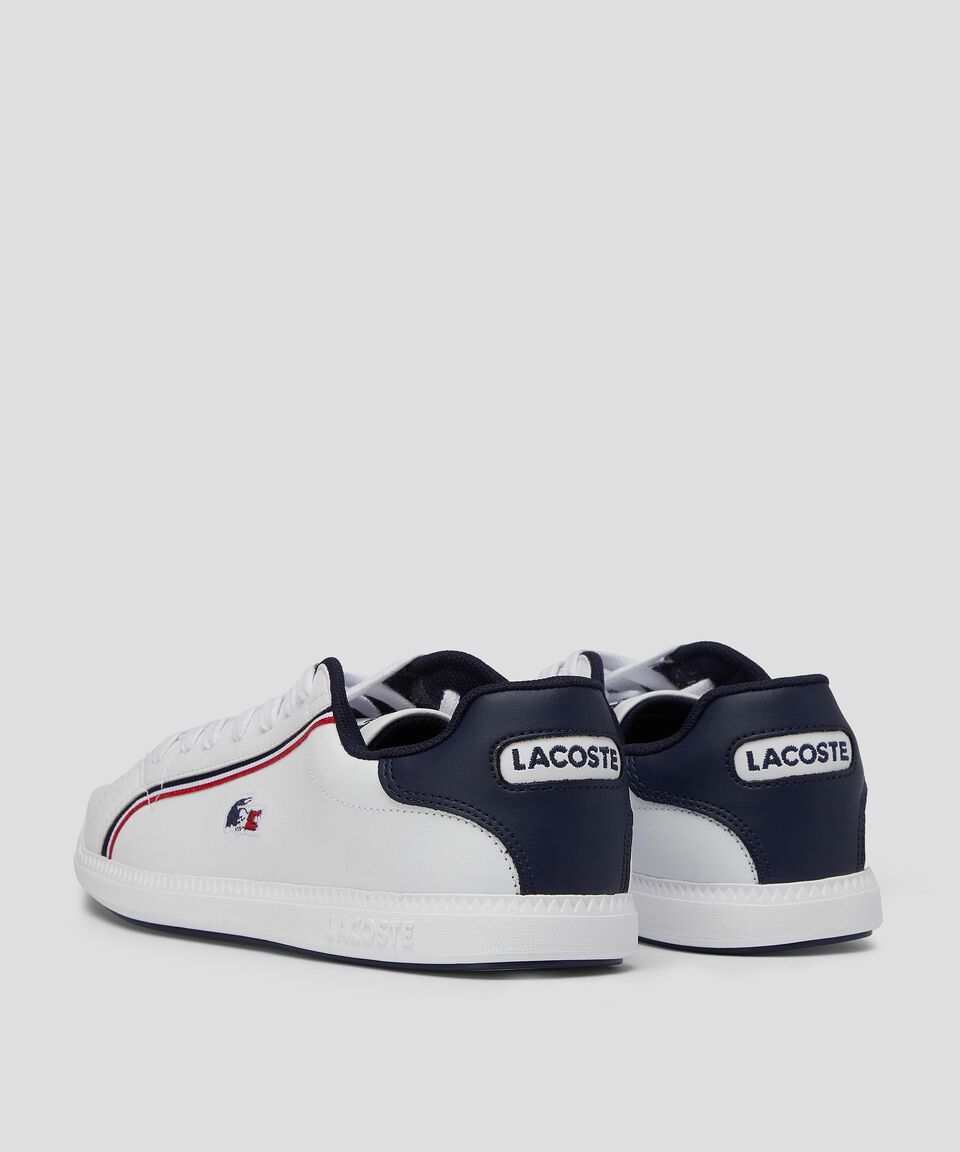 Lacoste Tenis Casuales Graduate En Piel Blancos Hombre