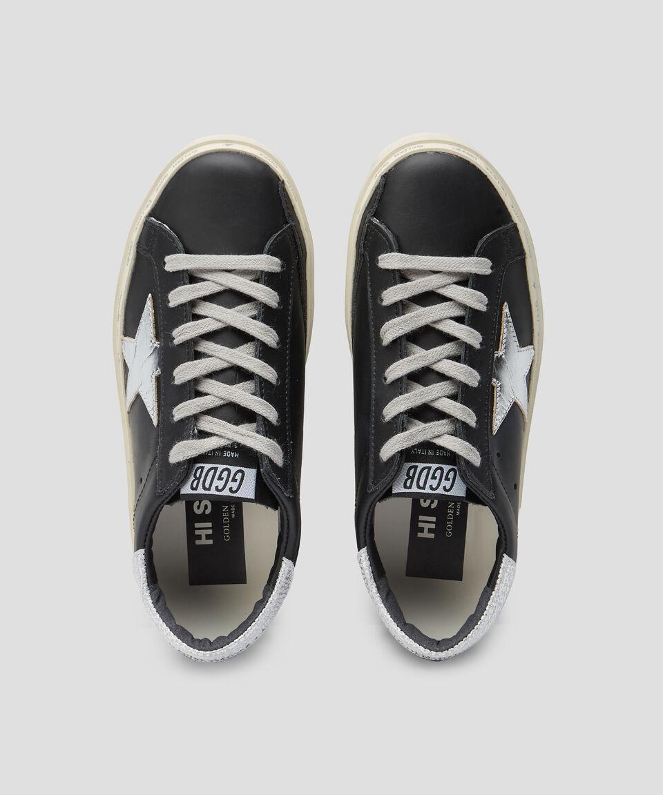 Golden Goose Deluxe Brand Tenis Casuales Hi Star Classic En Piel Vacuna Mujer