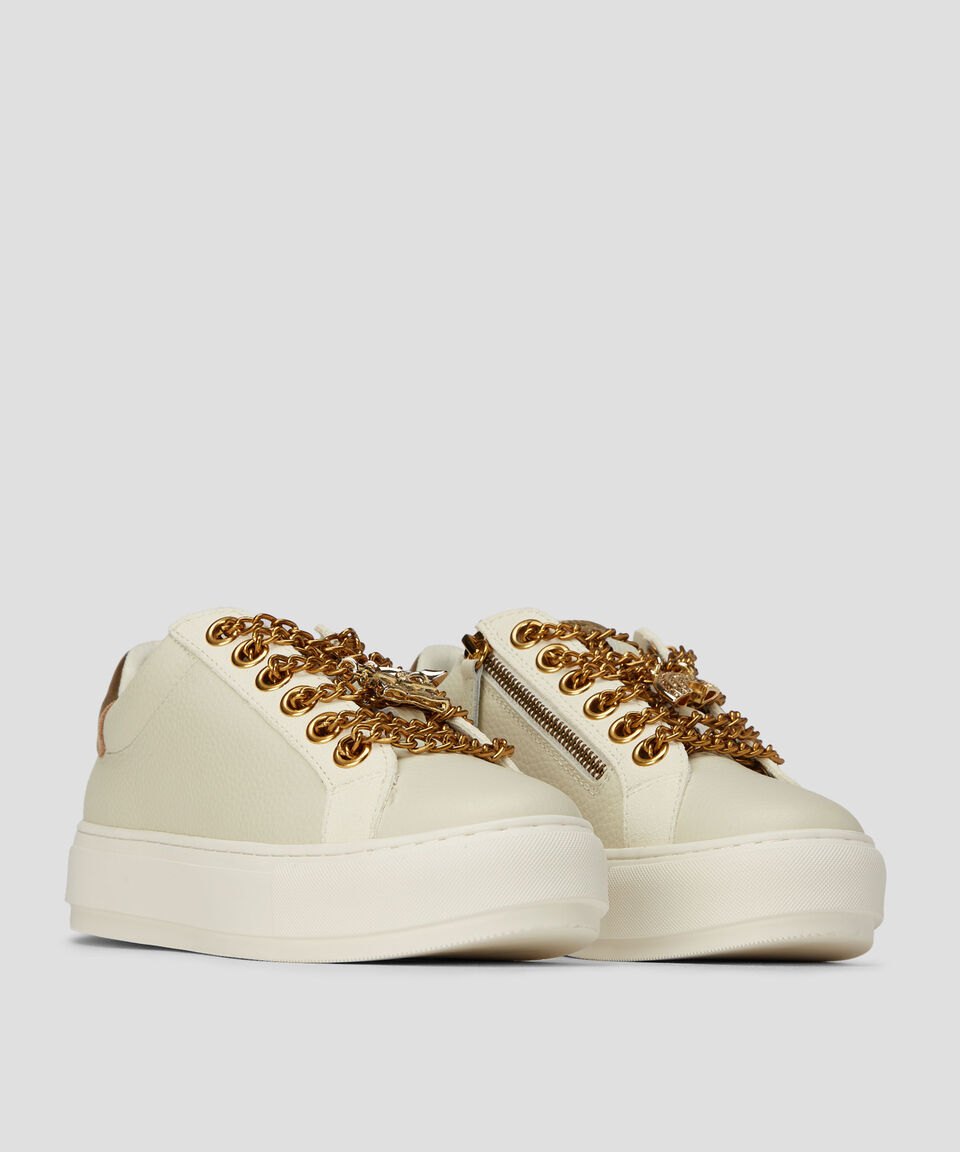 Kurt Geiger Tenis Casuales Laney Charm En Piel Mujer