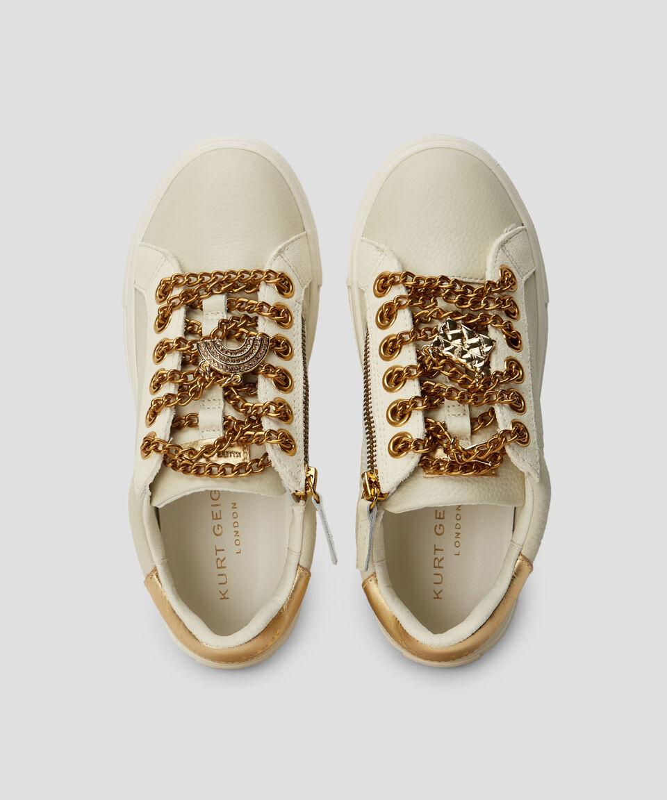 Kurt Geiger Tenis Casuales Laney Charm En Piel Mujer
