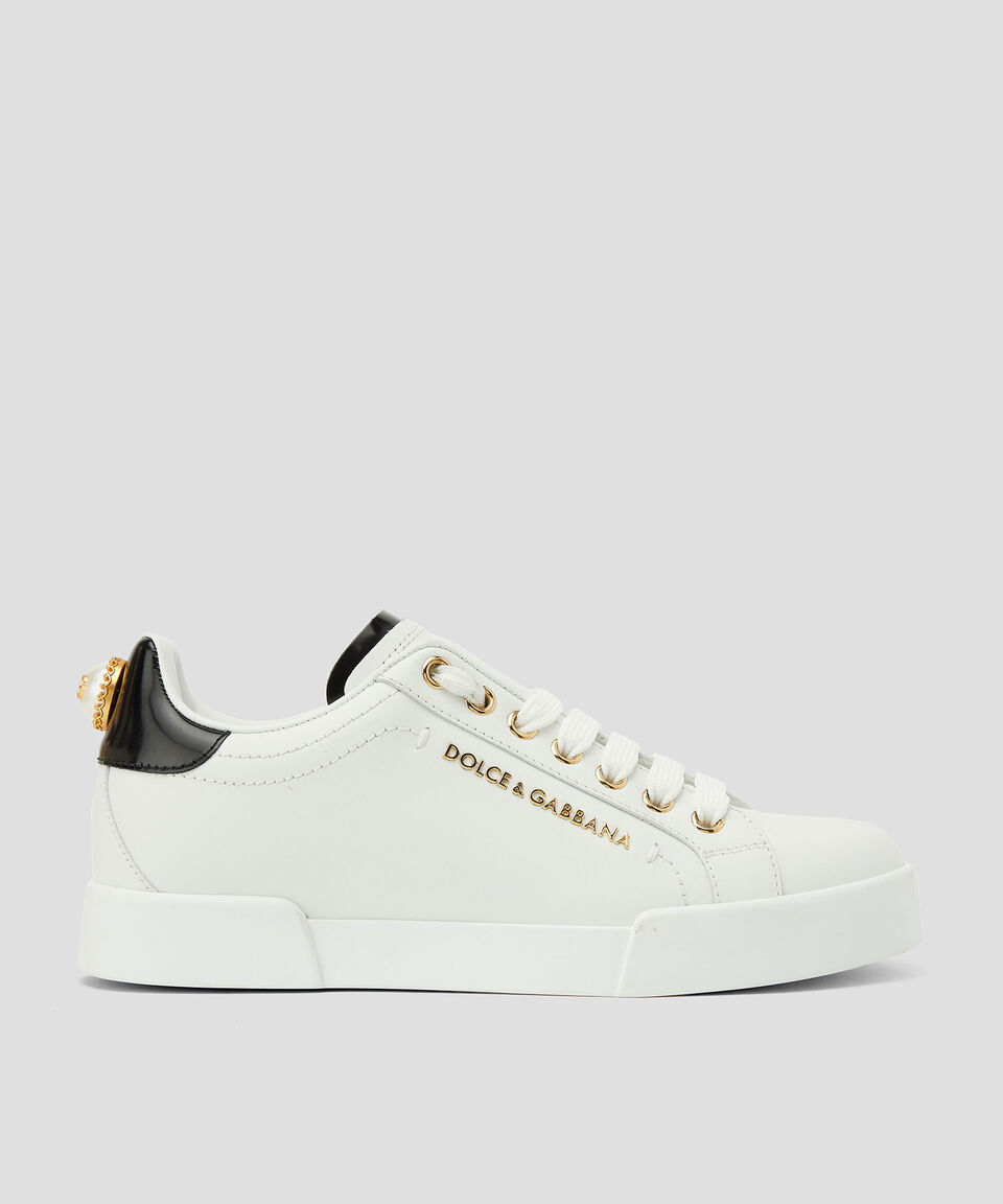 DOLCE & GABBANA Tenis casuales Portofino en piel Mujer