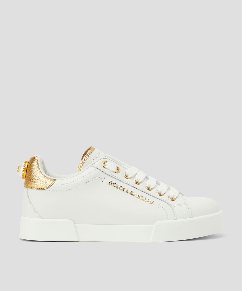 DOLCE & GABBANA Tenis casuales Portofino en piel Mujer