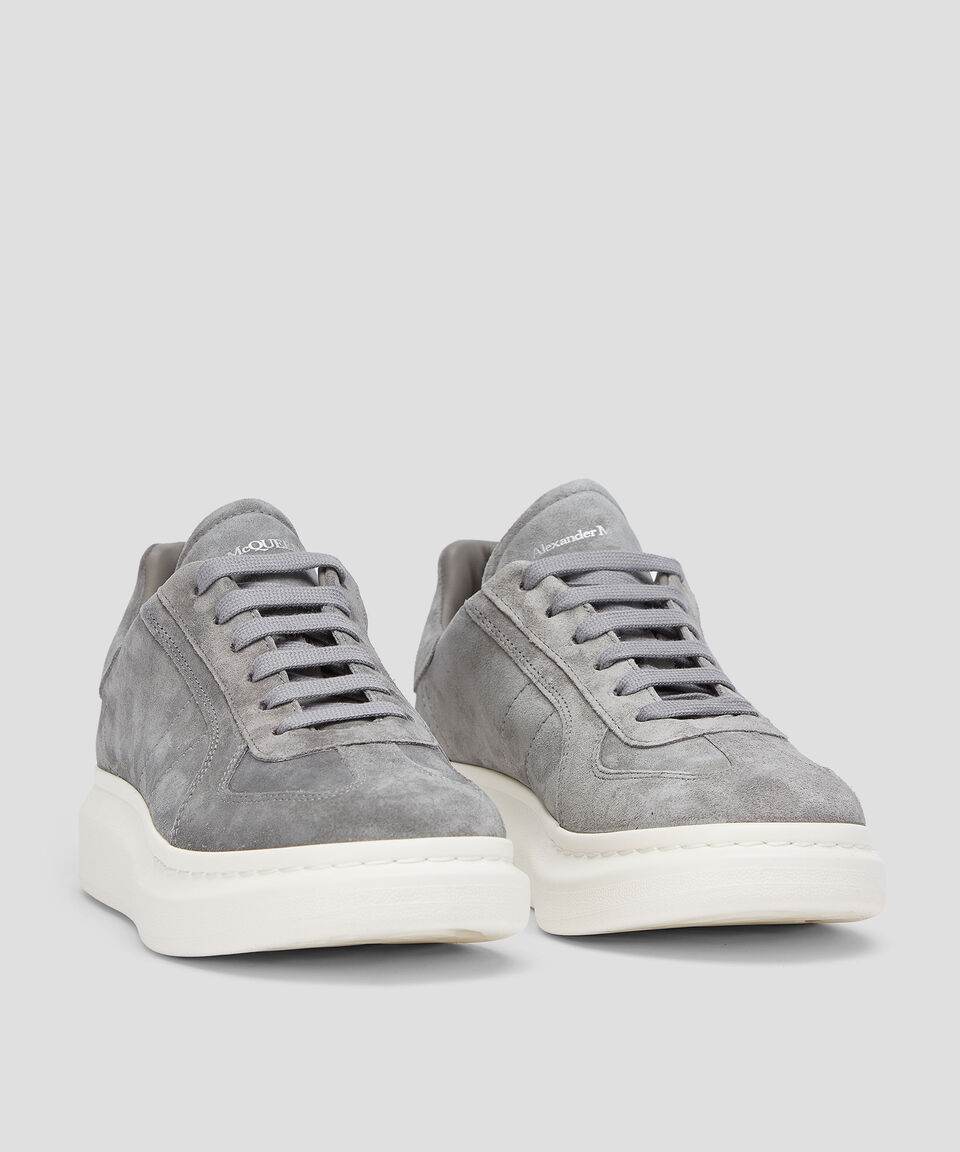 McQueen Tenis Casuales Retro Trainer En Piel Vacuna Hombre