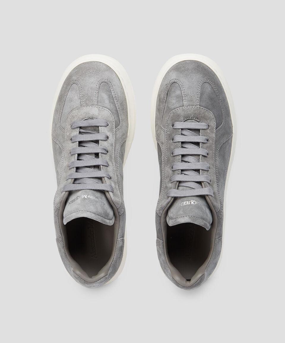 McQueen Tenis Casuales Retro Trainer En Piel Vacuna Hombre