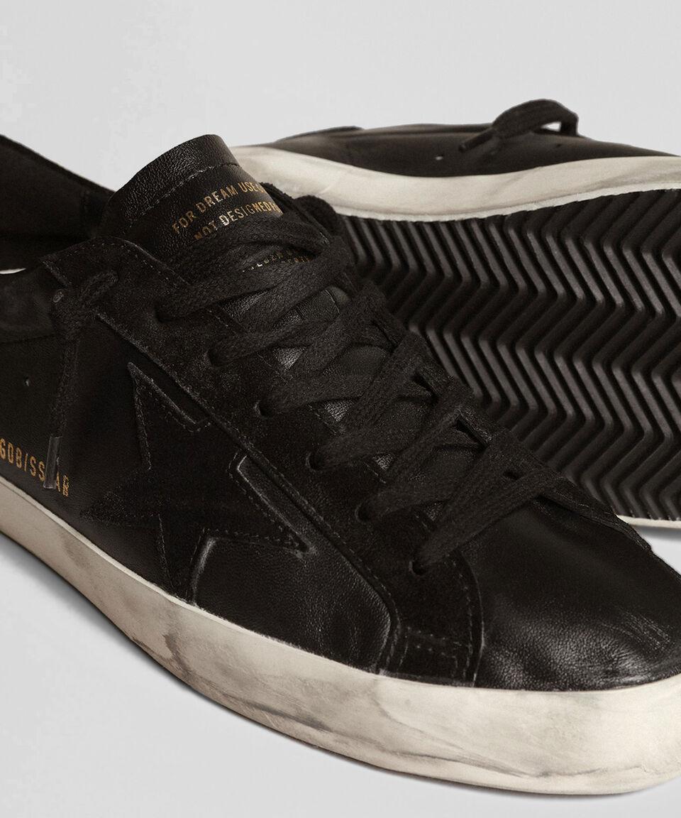 Golden Goose Deluxe Brand Tenis Casuales Super-Star En Piel Hombre