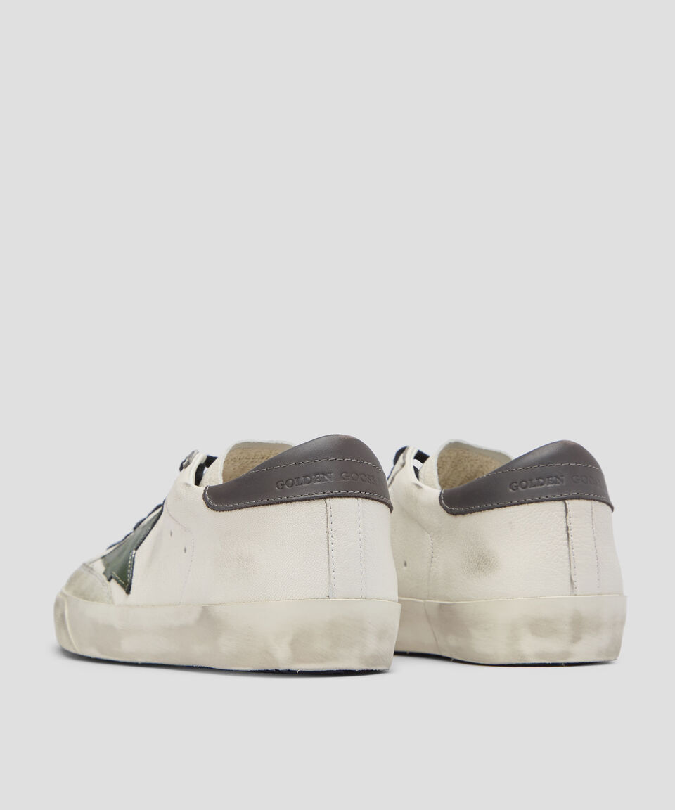 Golden Goose Deluxe Brand Tenis Casuales Super-Star En Piel Vacuna Hombre