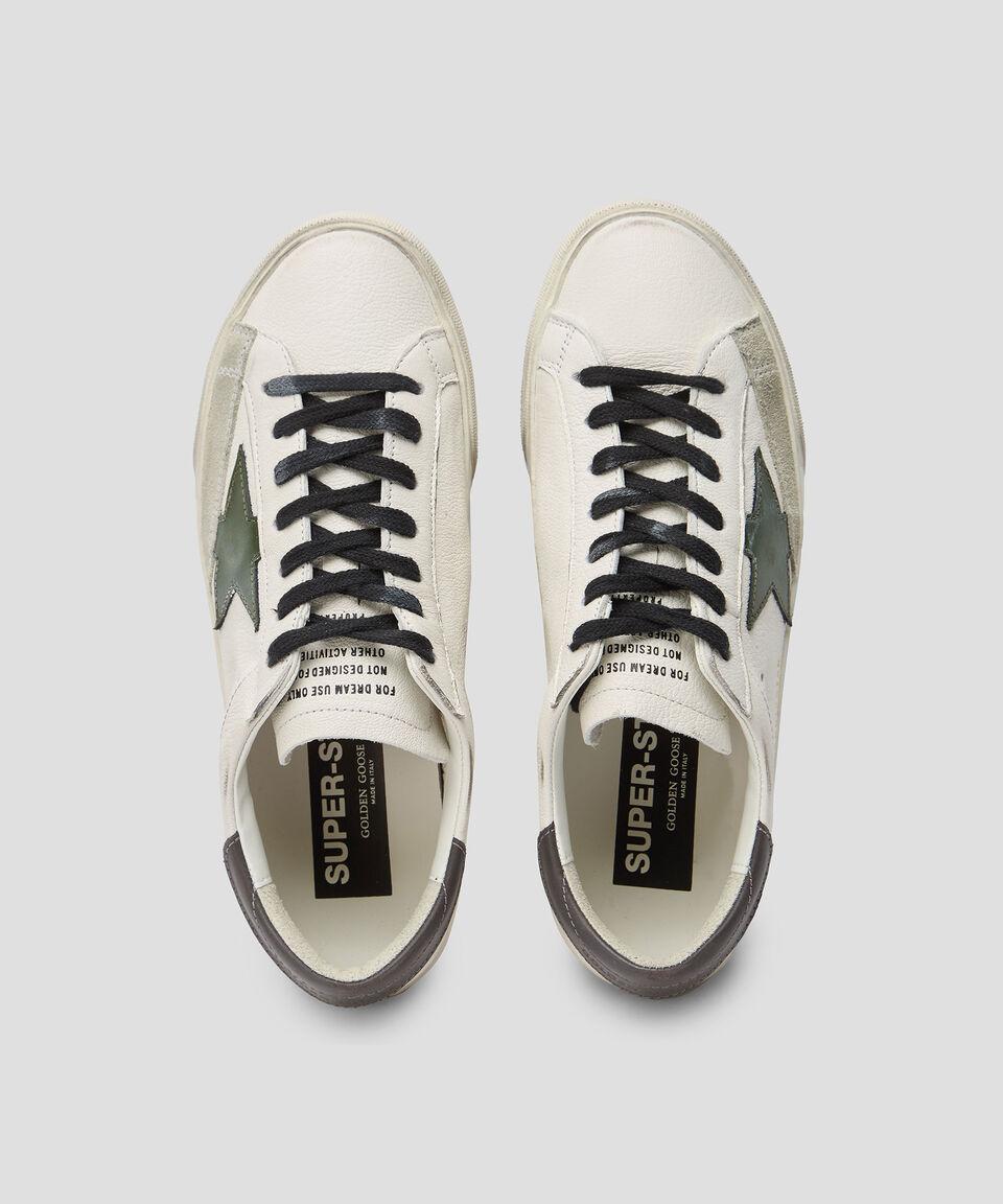 Golden Goose Deluxe Brand Tenis Casuales Super-Star En Piel Vacuna Hombre