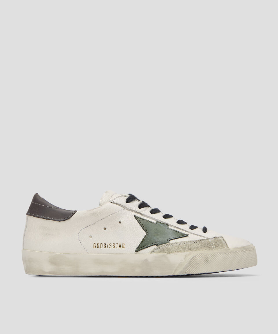 Golden Goose Deluxe Brand Tenis casuales Super-Star en piel vacuna Hombre