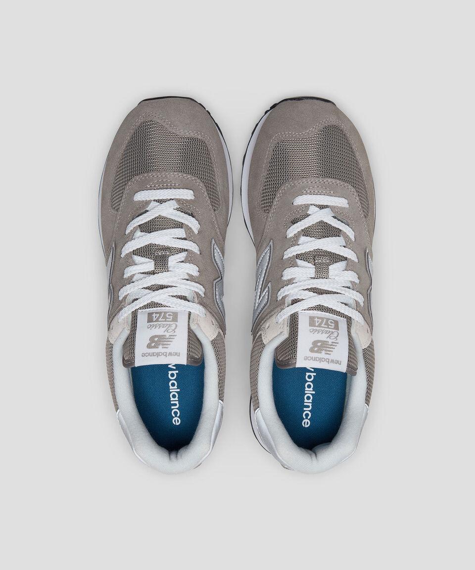 New Balance Tenis Classic 574 En Piel Con Logotipo A Contraste Hombre