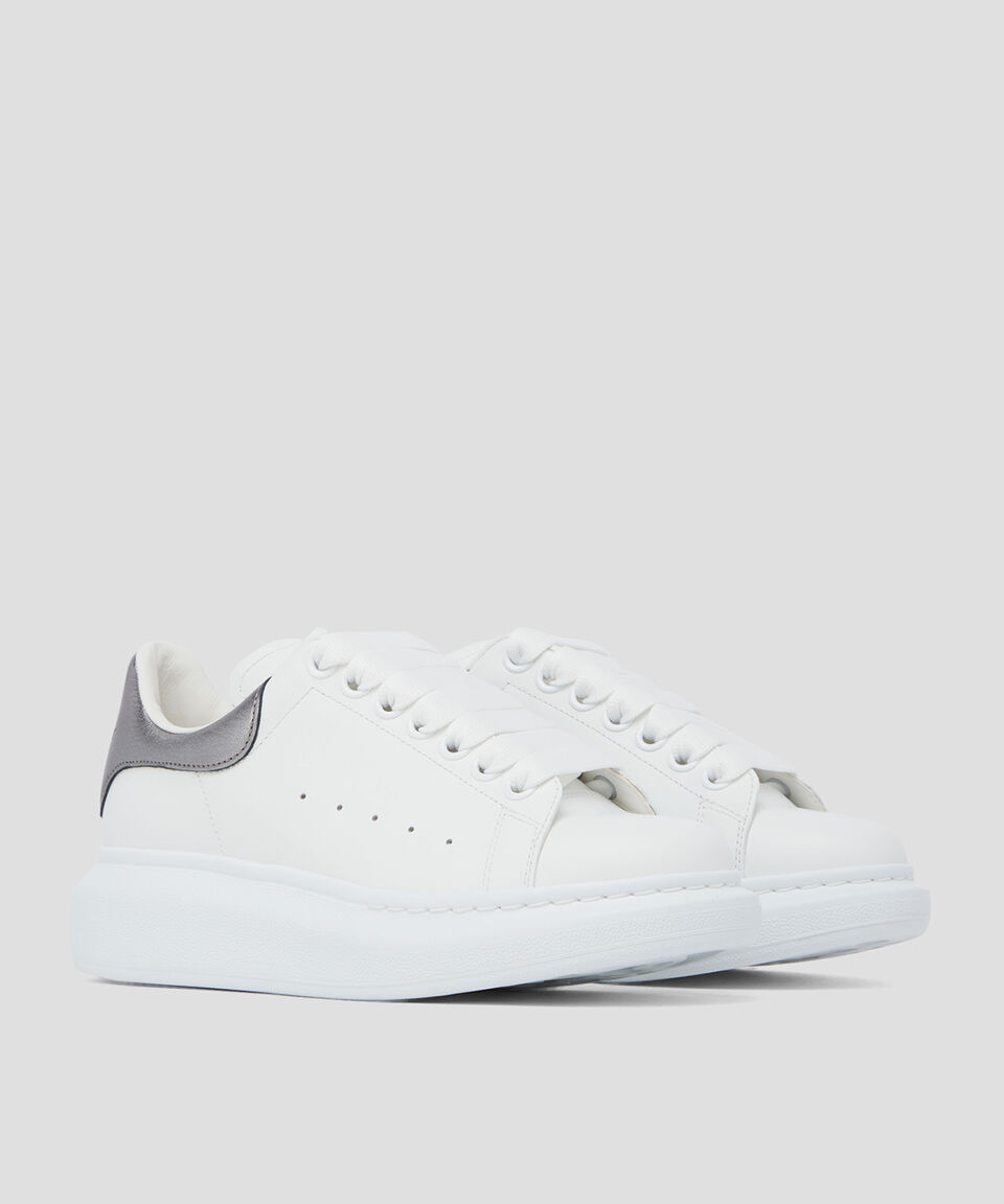 McQueen Tenis De Piel Exagerated Con Talón A Contraste Mujer