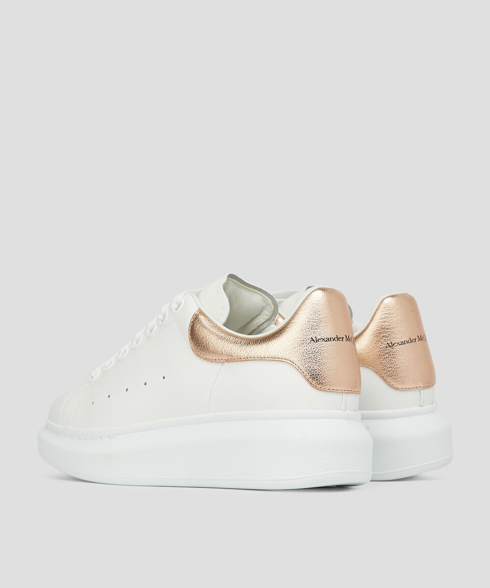 McQueen Tenis De Piel Larry Con Talón Metalizado Mujer