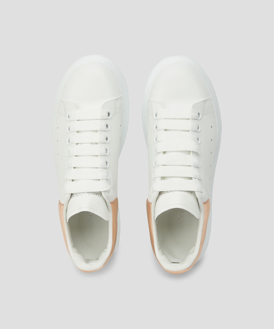 McQueen Tenis De Piel Larry Con Talón Metalizado Mujer