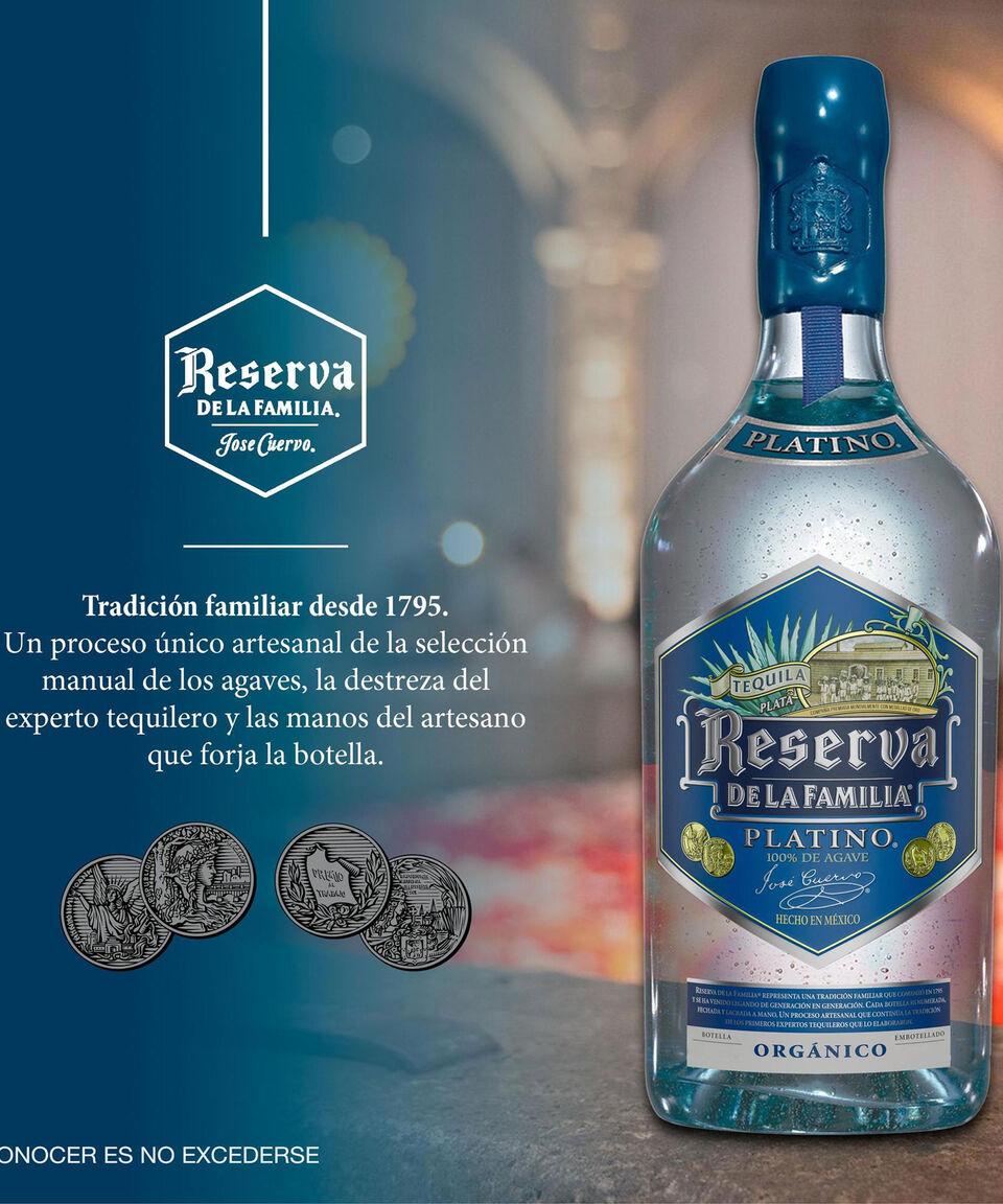 Reserva Tequila Platino Reserva De La Familia 750 Ml