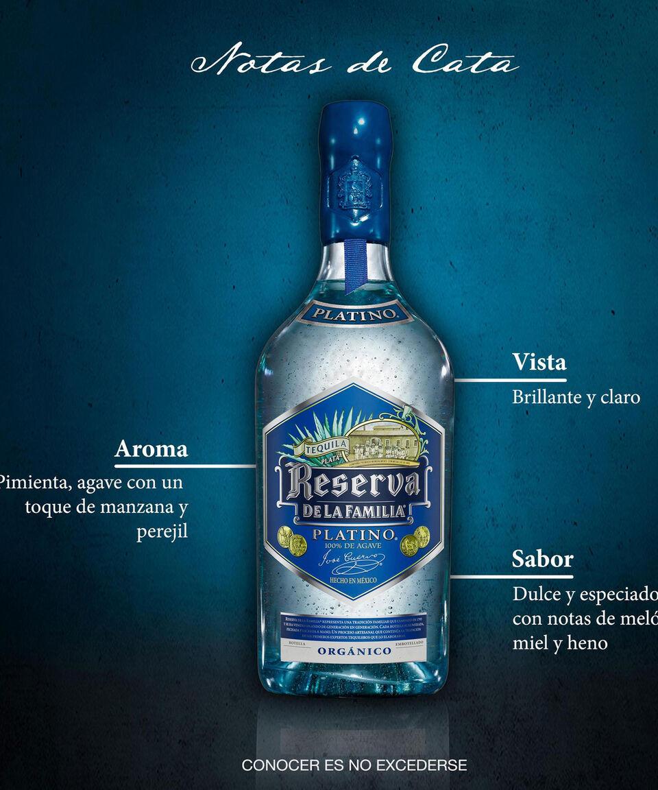 Reserva Tequila Platino Reserva De La Familia 750 Ml