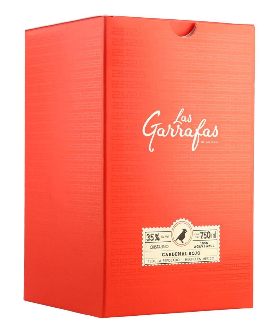 Las Garrafas Tequila Reposado Cristalino Cardenal Rojo 750 Ml