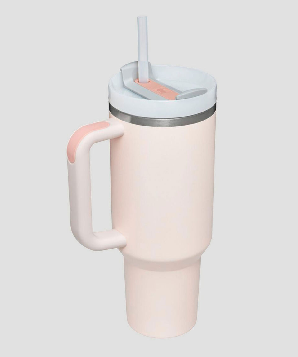 Stanley Termo Stanley Quencher Rosa Cuarzo En Acero Inoxidable Con Popote 1.18 L