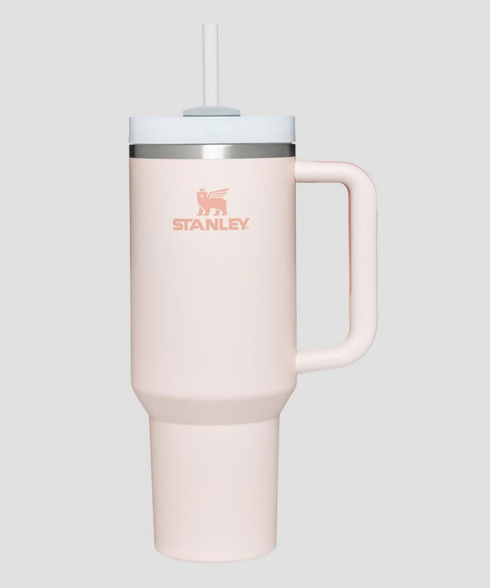 Stanley Termo Stanley Quencher Rosa Cuarzo en Acero Inoxidable con popote 1.18 L