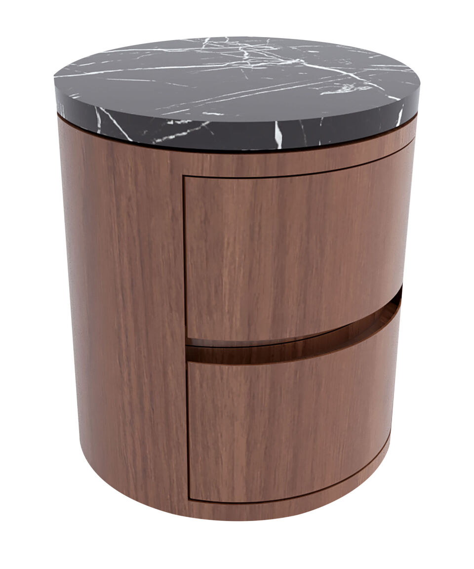 The MAAD Collection Buró Alan En Nogal Y Mármol