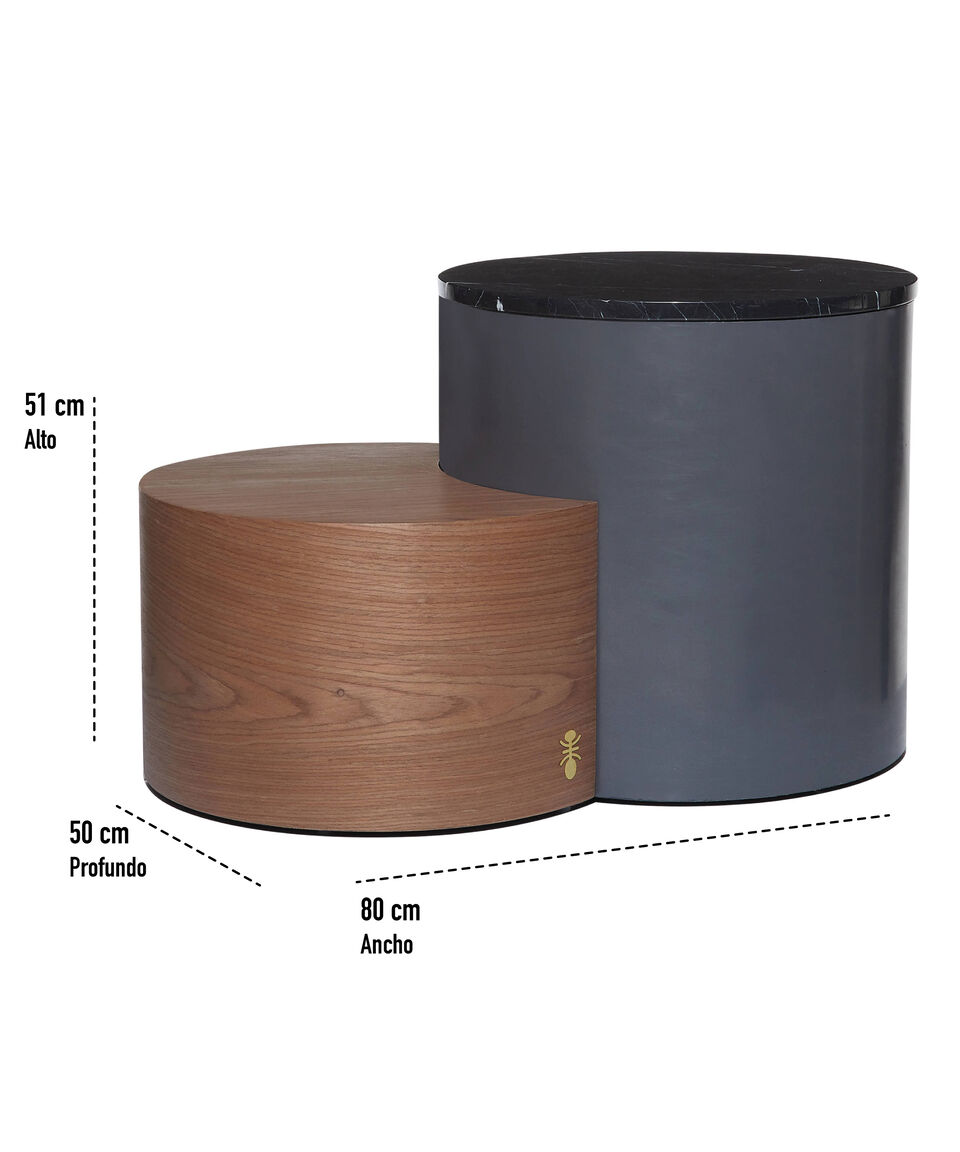 The MAAD Collection Mesa Nido Beberly De Madera