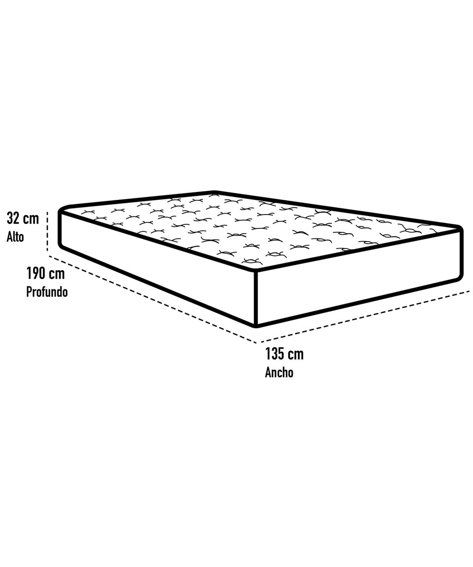 Therapedic Colchón Domino Matrimonial