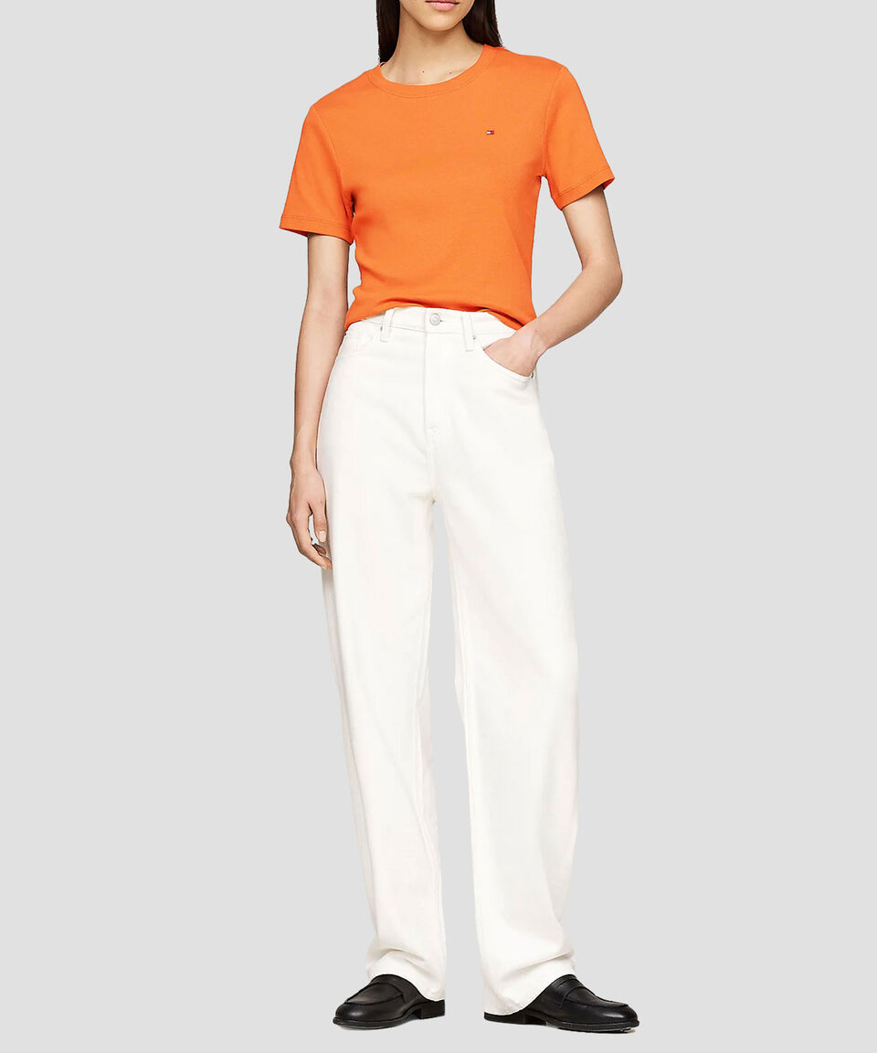 Tommy Hilfiger Playera Lisa De Manga Corta Mujer