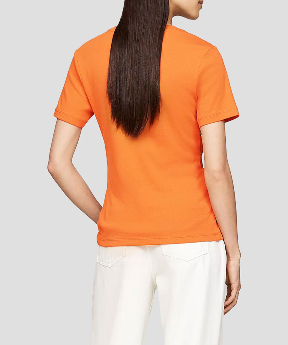 Tommy Hilfiger Playera Lisa De Manga Corta Mujer