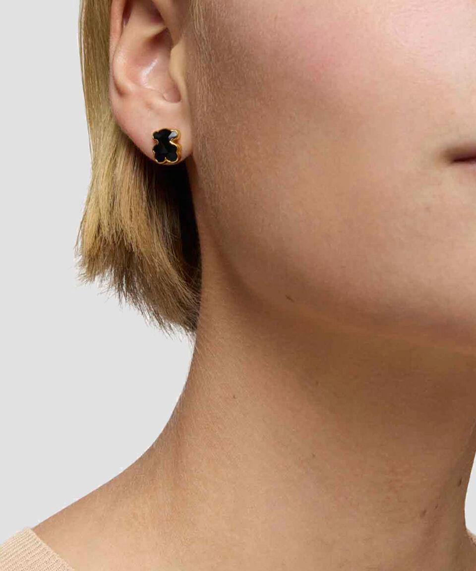 Tous Aretes En Plata .925 Icon Color Con ónix Mujer