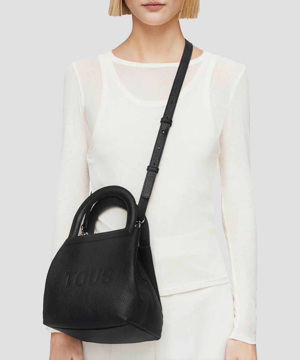 Tous Bolso Crossbody Negro En Piel Dora Mujer