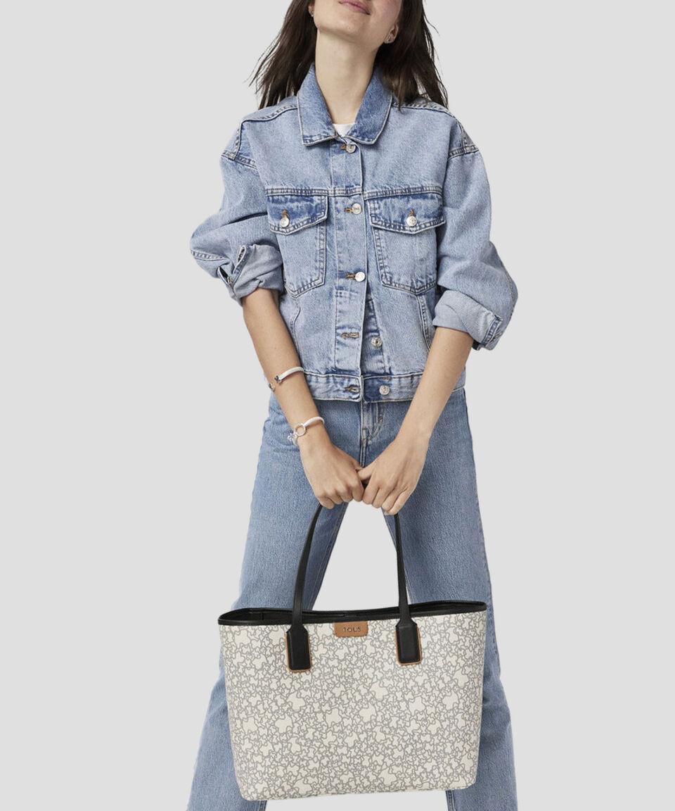 Tous Bolso Tote Beige Con Monogram Mujer