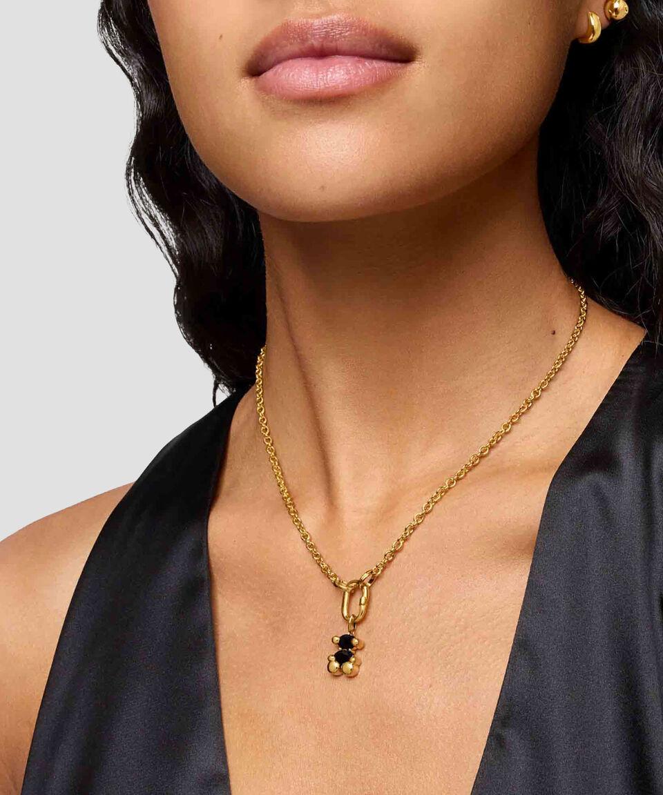 Tous Dije En Plata Color Bear Con Ónix Mujer