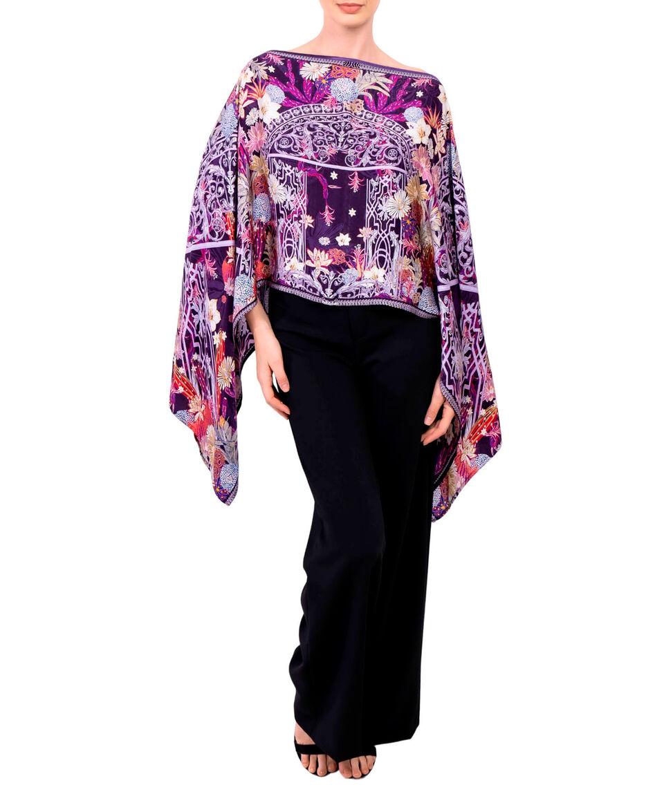 Pineda Covalin Túnica Estampada Con Cactáceas Del Jardín Botánico Sin Mangas Mujer