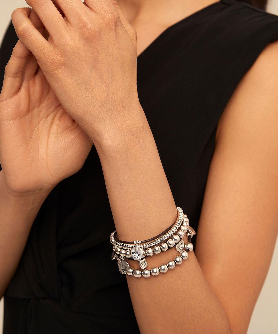 UNO DE 50 Pulsera Cuádruple El Lío Pardo Mujer