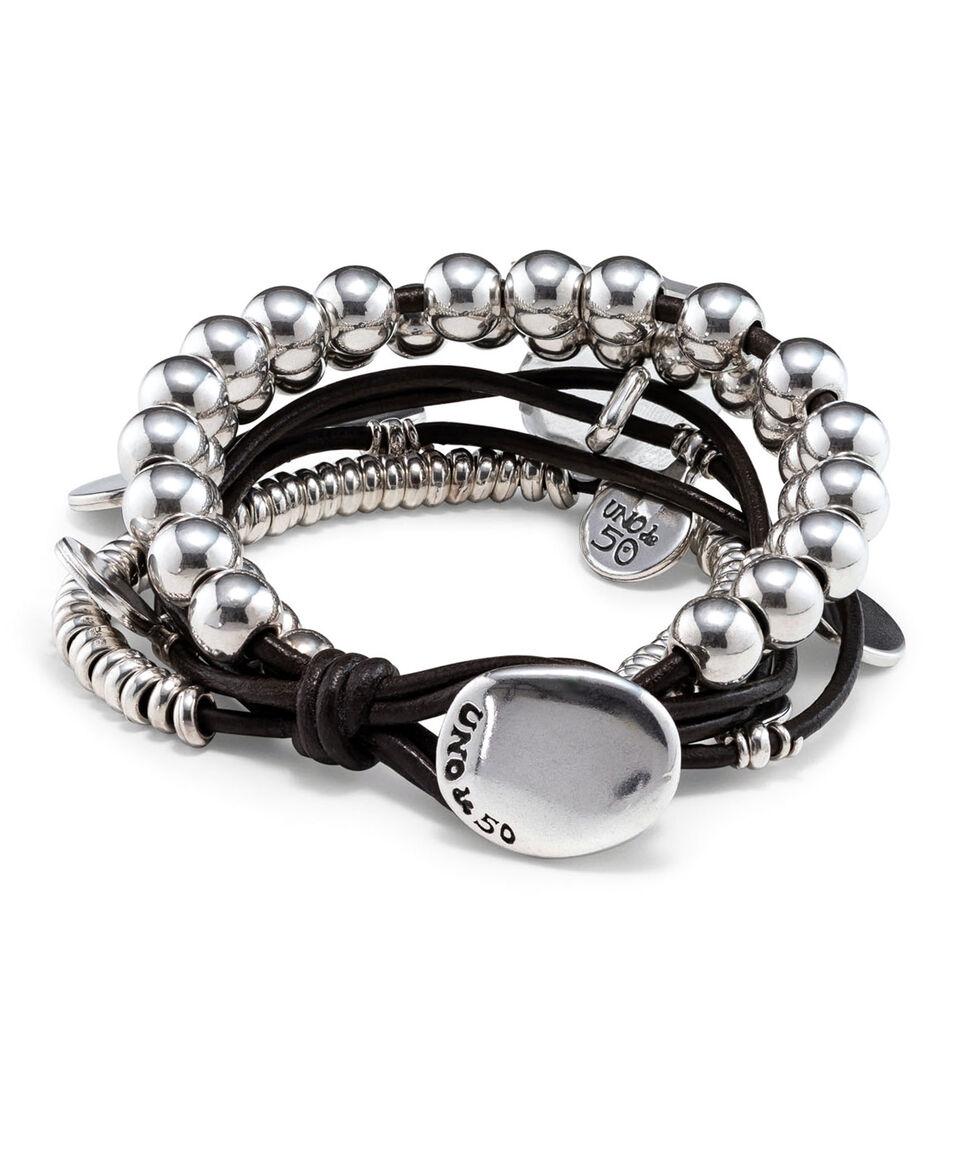 UNO DE 50 Pulsera Cuádruple El Lío Pardo Mujer