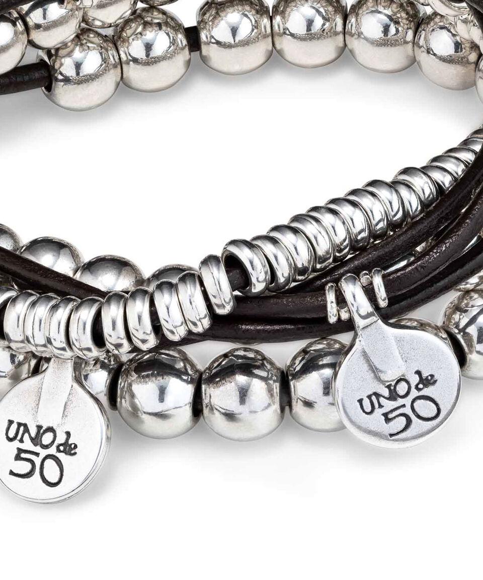 UNO DE 50 Pulsera Cuádruple El Lío Pardo Mujer