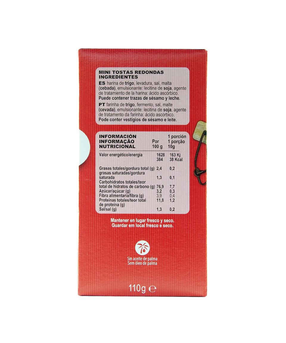 Van Der Meulen Mini Tostas Melba Redondo 110 G