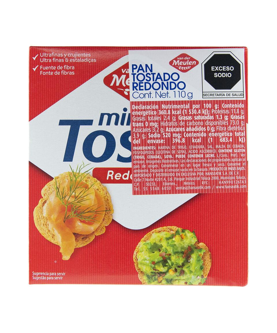 Van der Meulen Mini Tostas Melba Redondo 110 g