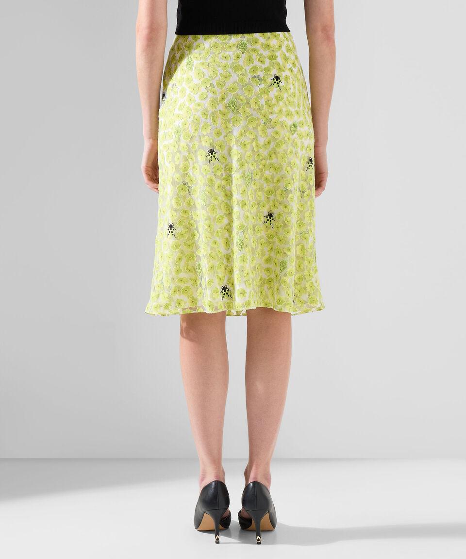 Versace Falda Midi Strawberry Devore Mujer