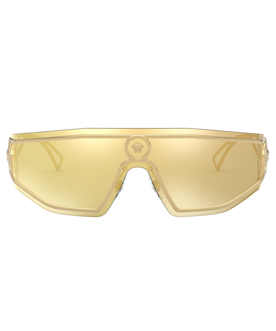 Versace Lentes de sol ojo de gato dorados Hombre