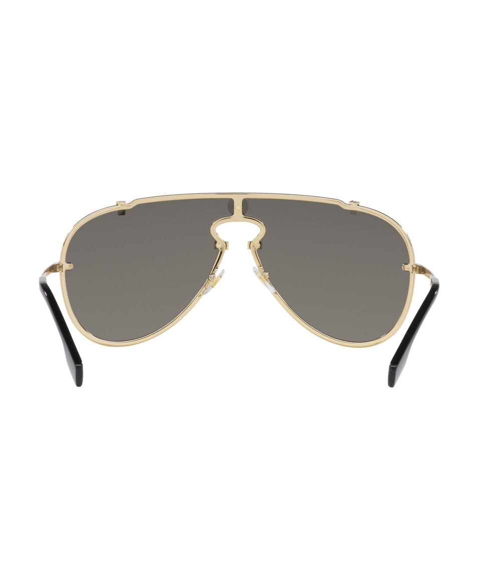 Versace Lentes De Sol Ovalados Grises Hombre