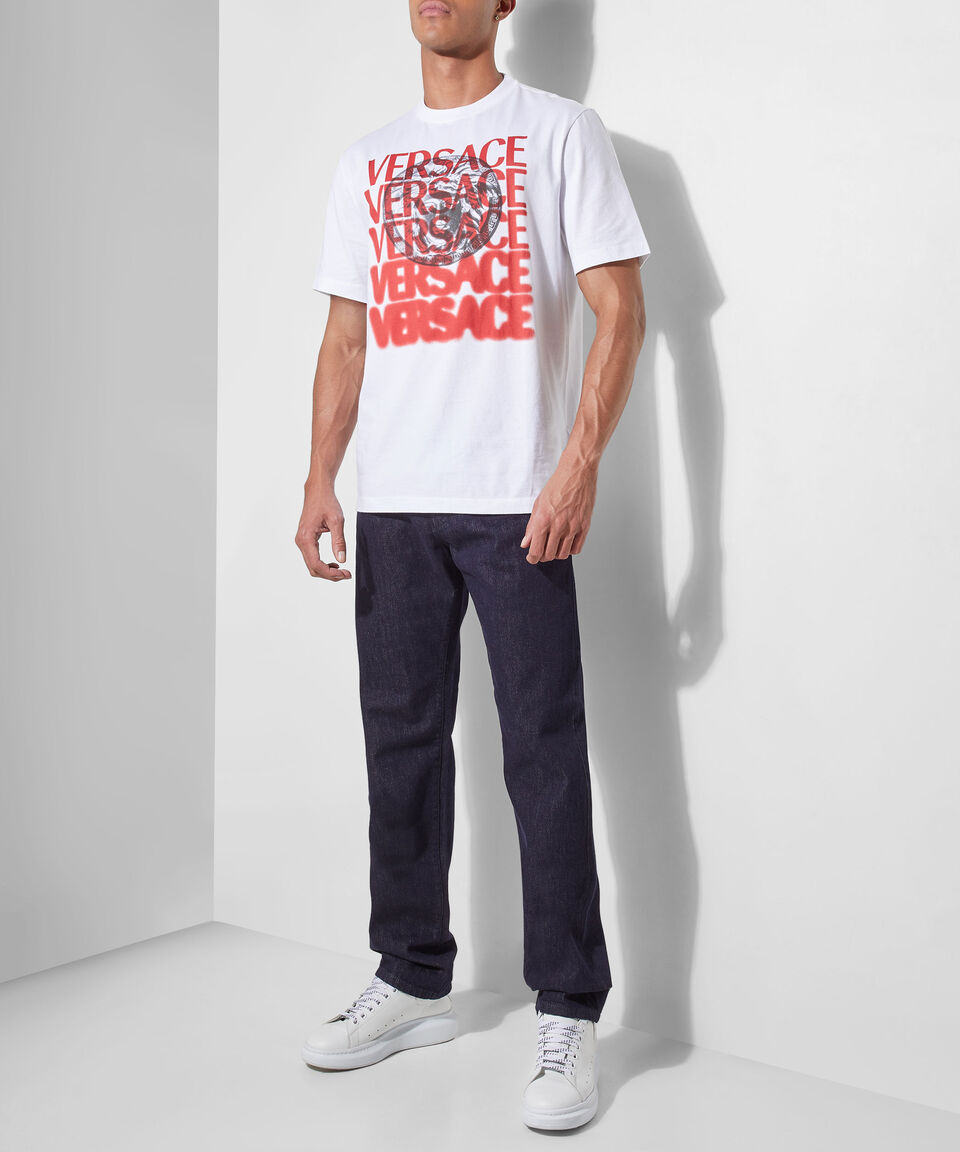Versace Playera Cuello Redondo Manga Corta Hombre