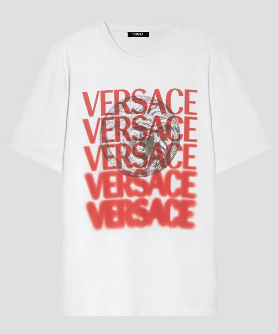 Versace Playera Cuello Redondo Manga Corta Hombre