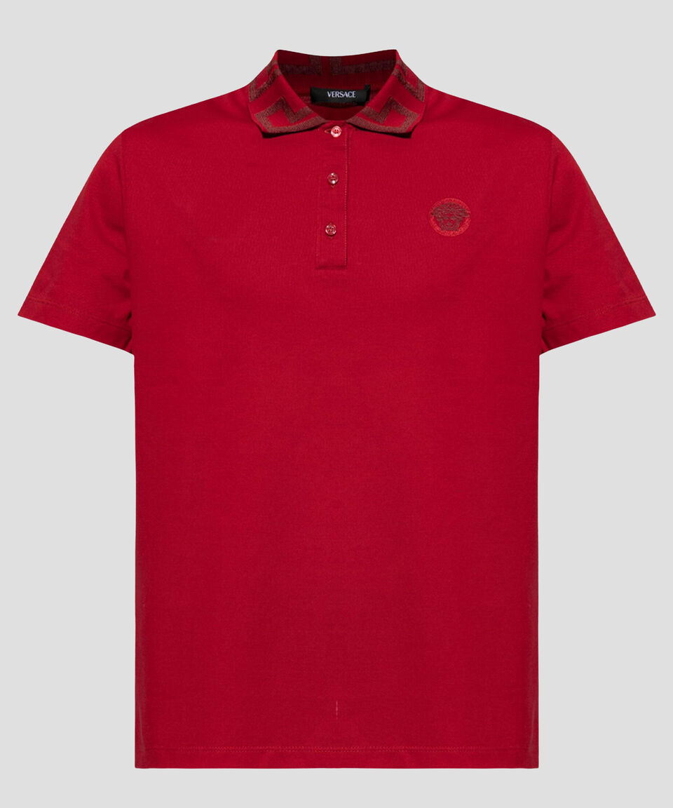 Versace Playera Tipo Polo Manga Corta Hombre
