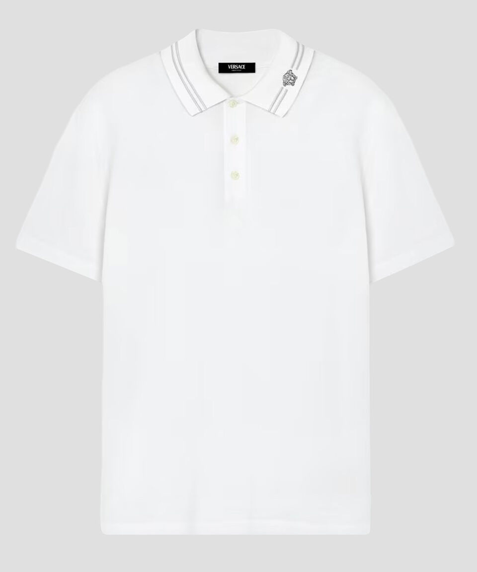 Versace Playera Tipo Polo Manga Corta Hombre