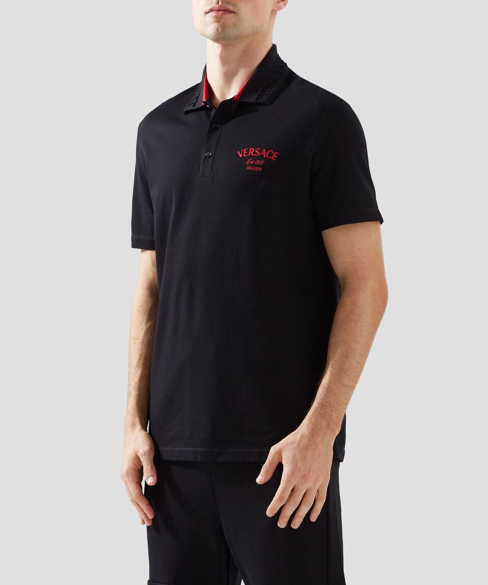 Versace Playera tipo polo manga corta Hombre