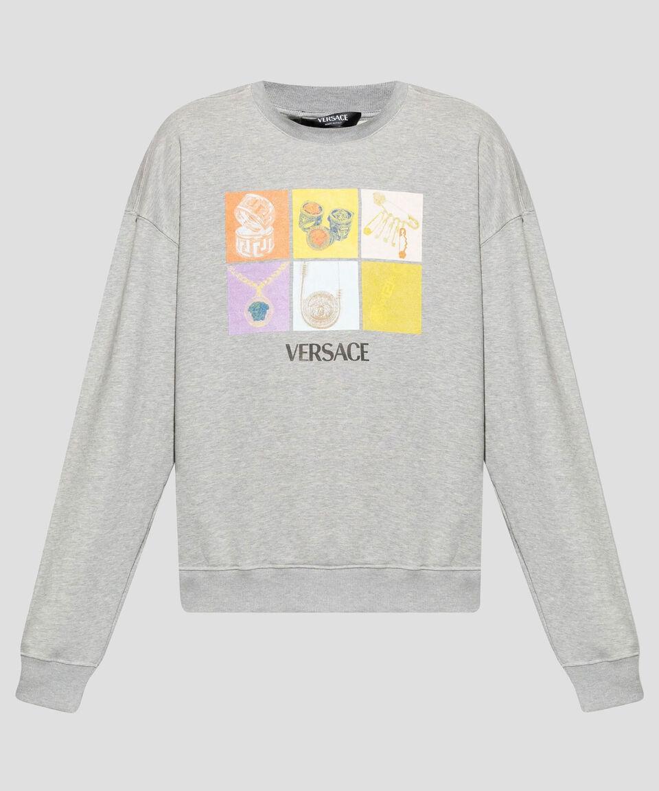 Versace Sudadera Estampada Hombre